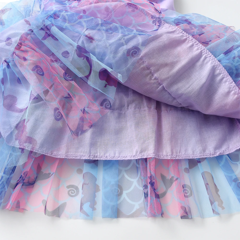 DXTON vestido de niña veraniego con tirantes tul floral
