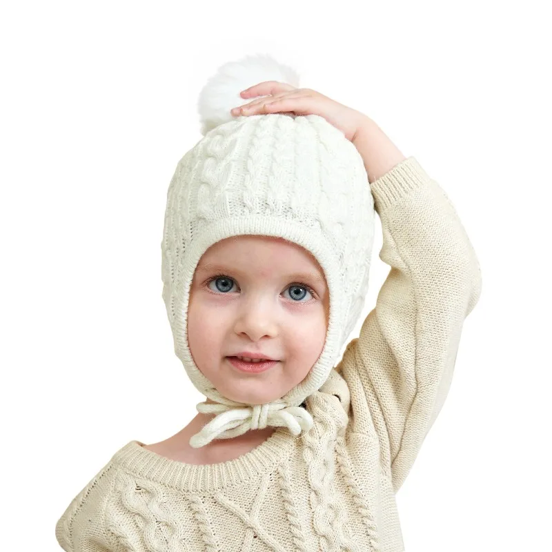 Gorro térmico con orejeras de felpa para bebé y niños en invierno - imagen 2