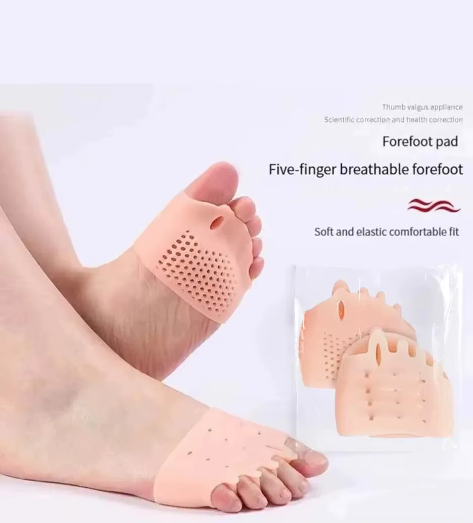 Almohadillas de silicona con separación para dedos