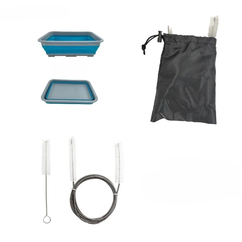 Kit de limpieza CPAP con manguera, secador y lavabo plegable