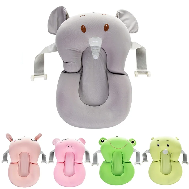 Bañera antideslizante portátil para bebé con cojín inflable - imagen 4