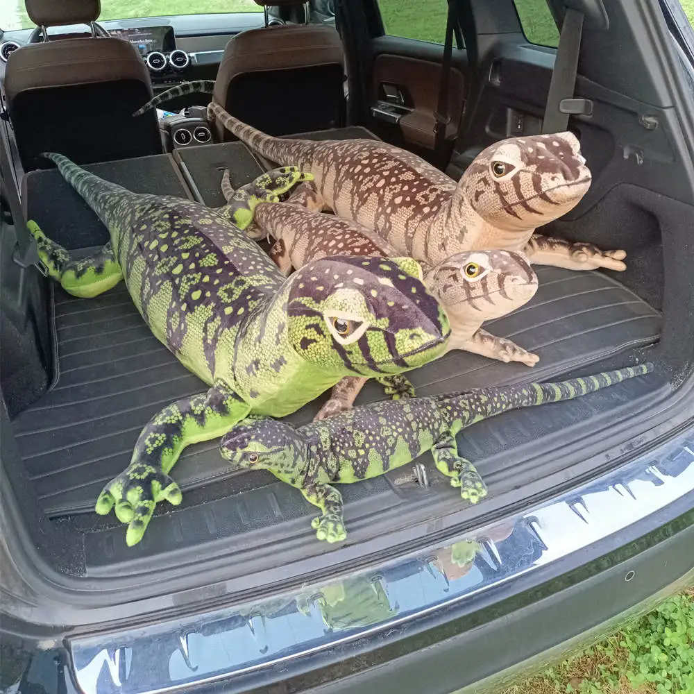 Peluche dragón Komodo realista suave y mimoso para niños