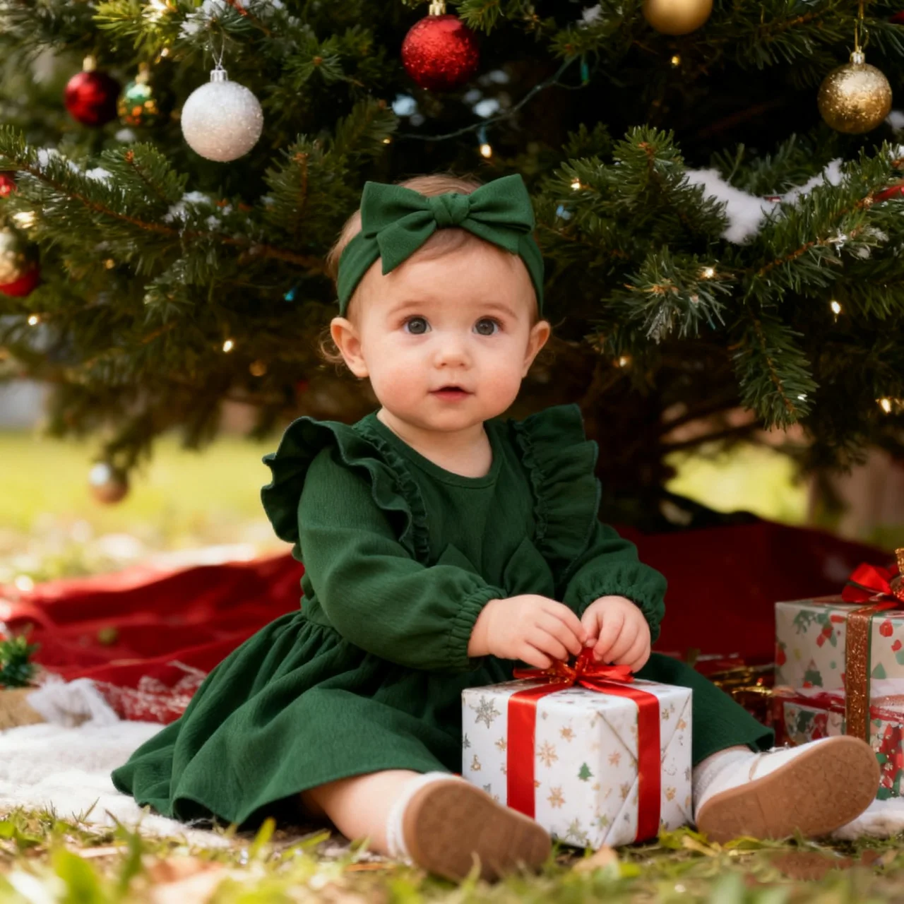 Detalle del look de princesa para niña