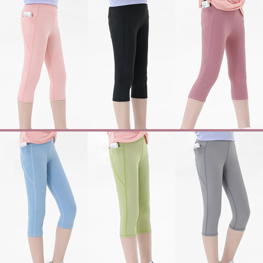 Sheecute – Mallas deportivas para niña con bolsillos - imagen 2