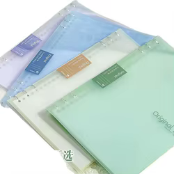 Cuaderno de anillas con carpeta y planificador diario portátil