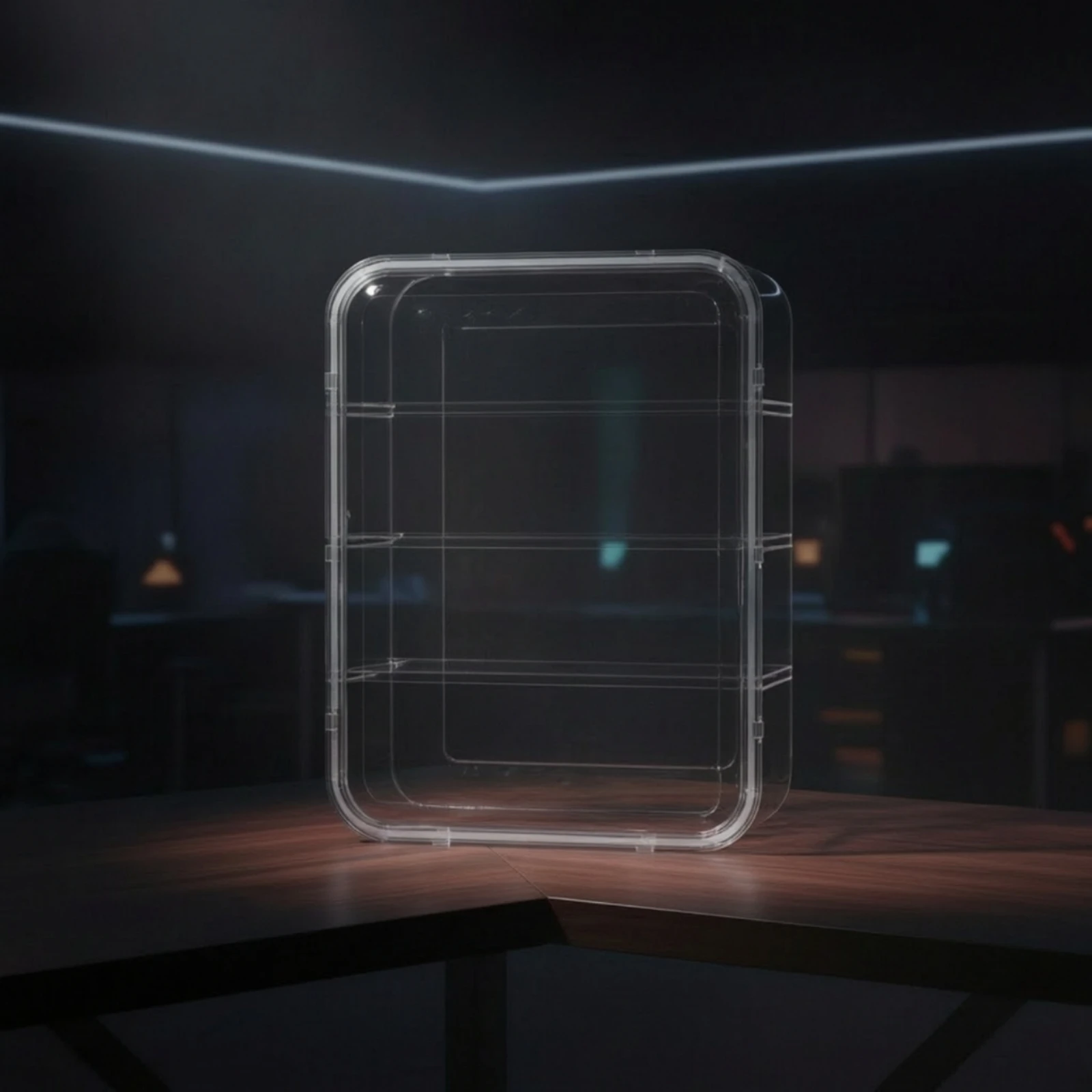 Caja transparente de pared para colecciones y orden - imagen 5