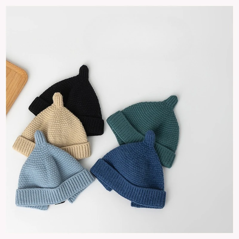 Gorro con orejeras cálido para bebé tejido a ganchillo - imagen 4