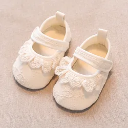 BeQeuewll Zapatos planos antideslizantes para primeros pasos con lazo