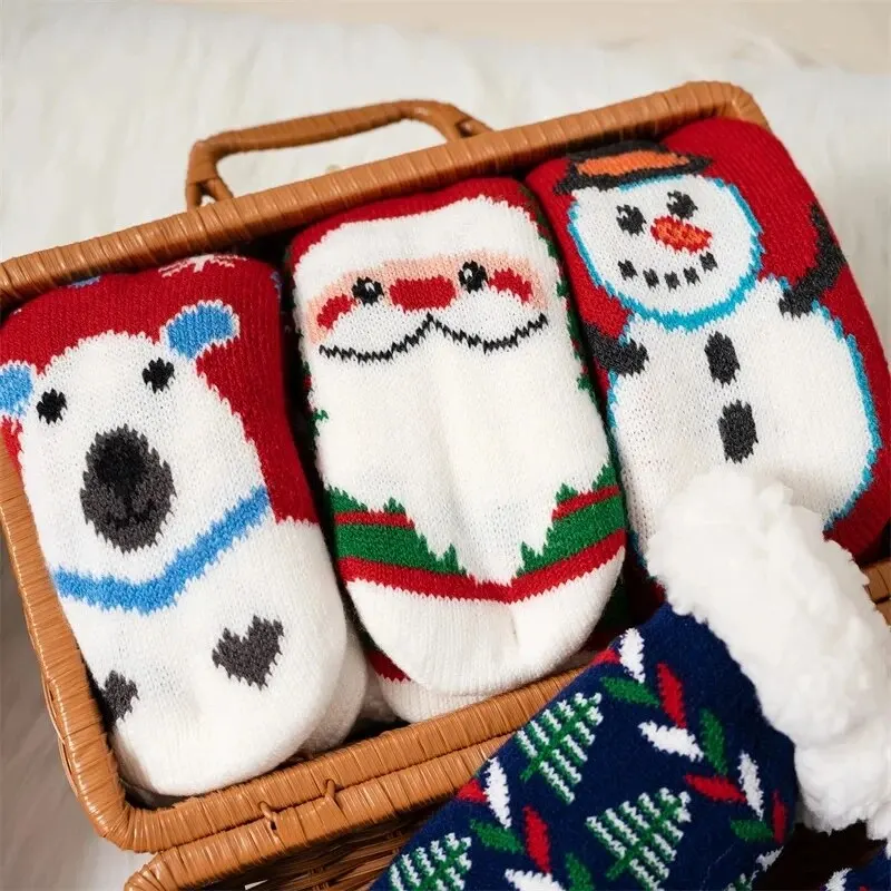 Calcetines navideños de algodón para niños y niñas - imagen 3