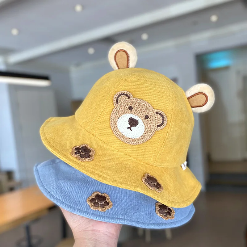 Gorra infantil orejas oso – Protección solar niños transpirable - imagen 2