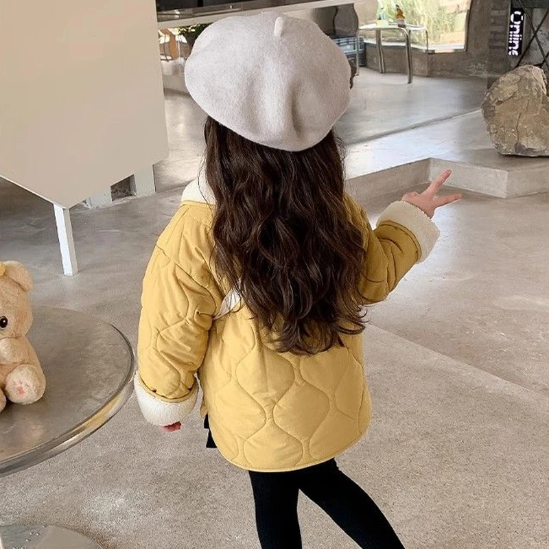 Chaqueta de algodón con forro de felpa para niña - imagen 5