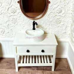 Fregadero de juguete miniatura plástico artístico para baño
