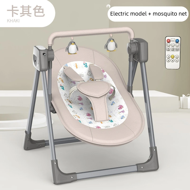 Mecedora eléctrica inteligente con control remoto para bebé plegable - imagen 5