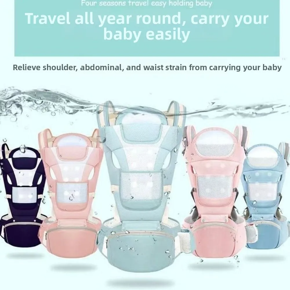 Mochila portabebés ergonómica frontal para recién nacido ajustable - imagen 4