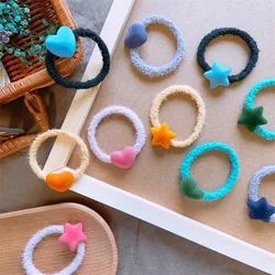 Diademas elásticas para niñas con lazos corazón y estrellas