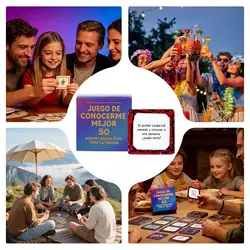 Cartas de conversación familiares en español para fiestas caseras