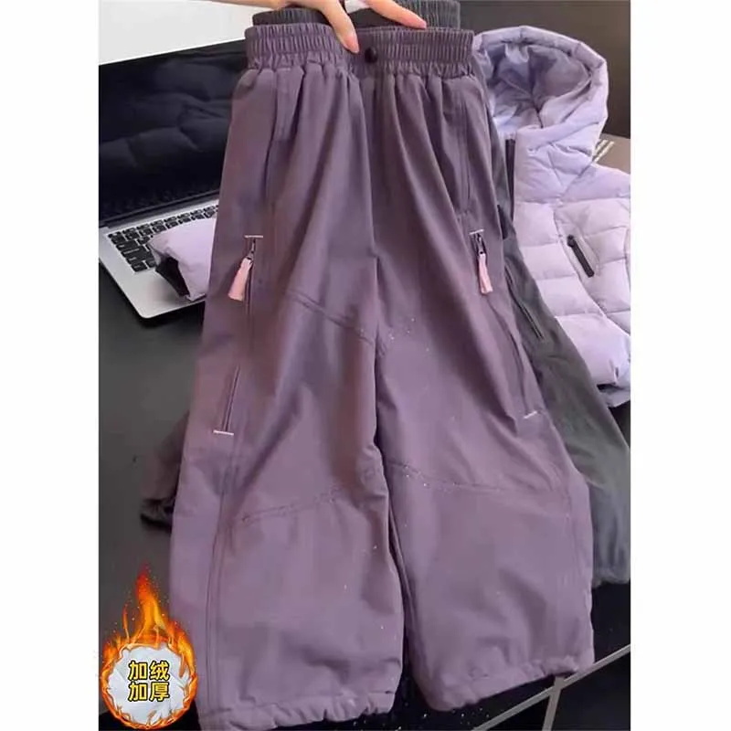 Pantalones de lana para niño con tejido cálido