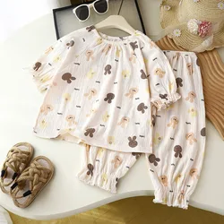 Pijama niña de verano con estampado adorable de conjunto
