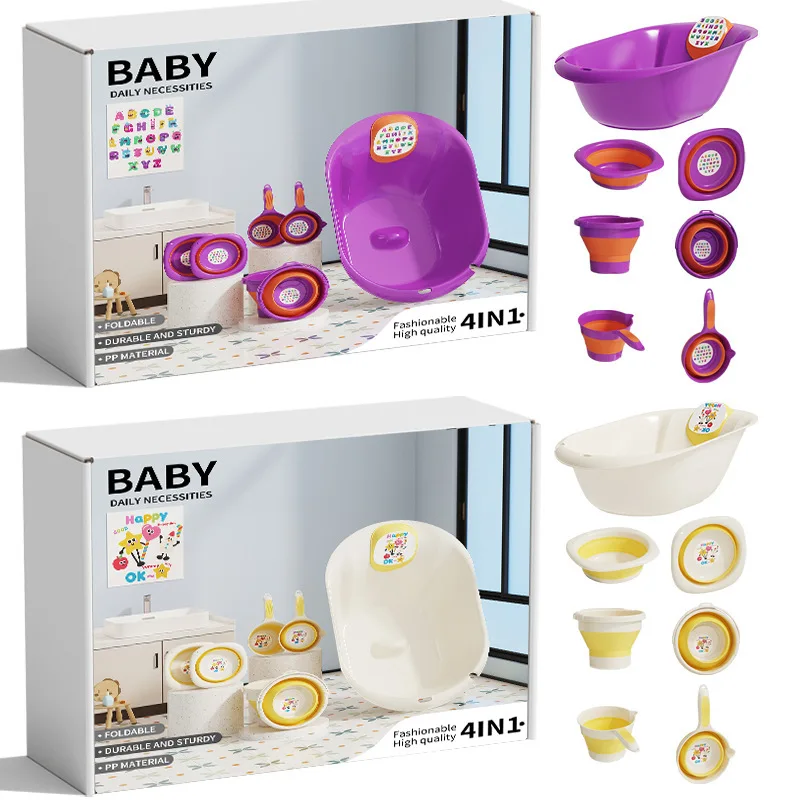 Bañera antideslizante infantil para bebés: sentarse y recostarse - imagen 3