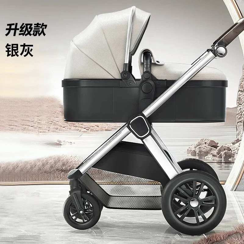Coche reversible 2 en 1 con capazo – Resistente y ligero