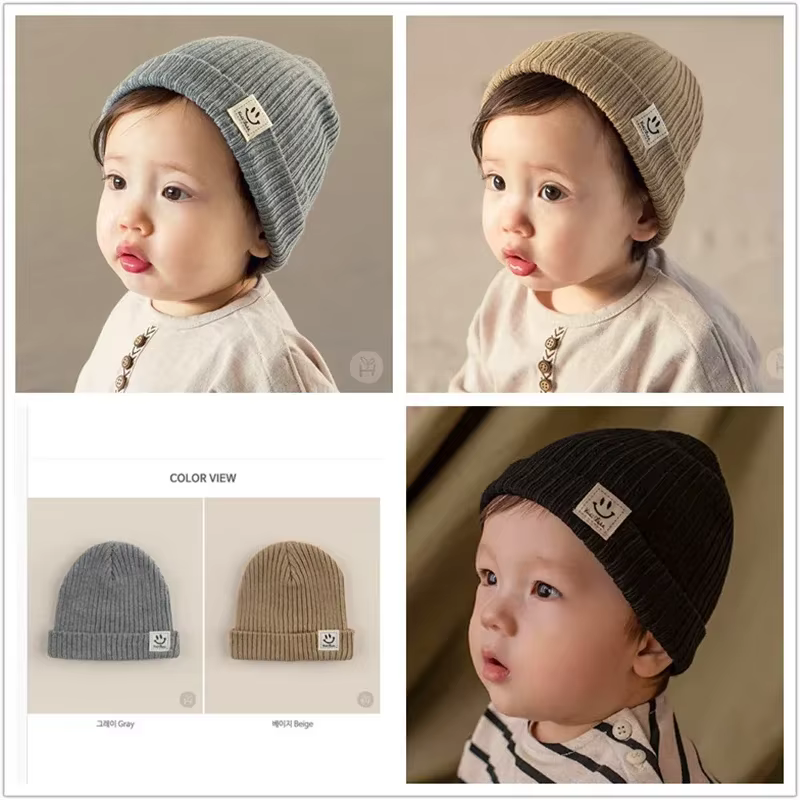 Gorro tejido de invierno para bebé recién nacido - imagen 5