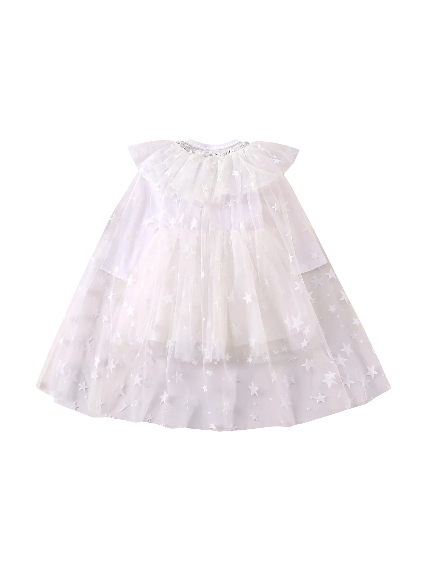 Conjunto vestido y capa puesto
