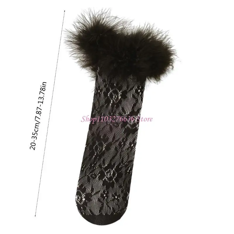 R6FD Sweet Girl calcetines de encaje con puntilla elegante infantil - imagen 5