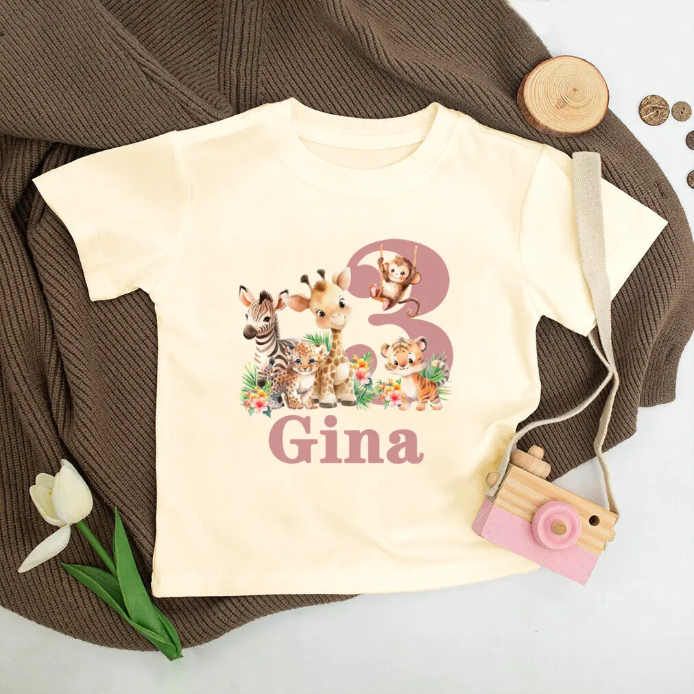 Camiseta de cumpleaños personalizada salvaje con nombre retro - imagen 4