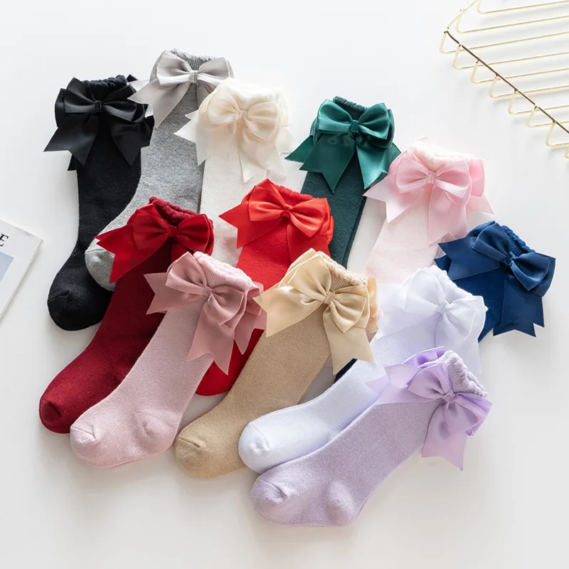 Calcetines de algodón con lazo para niños – Cálidos para invierno y otoño - imagen 3