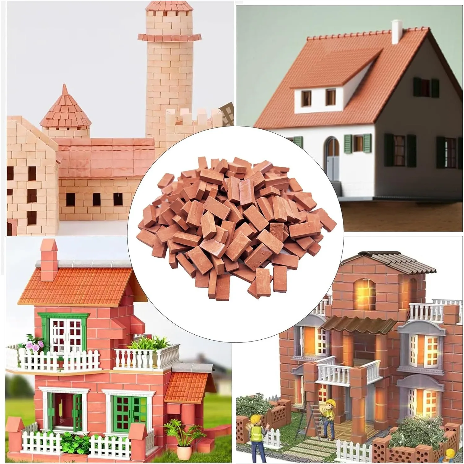 Juego de construcción con mini ladrillos para casa de muñecas - imagen 5
