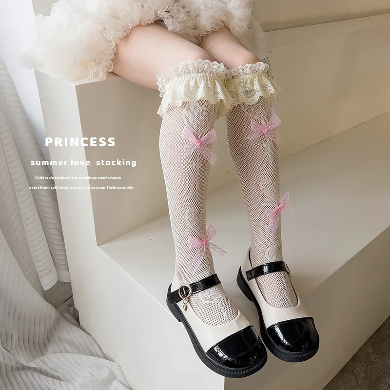 Calcetines con volantes y lazo para niña – estilo Lolita - imagen 4
