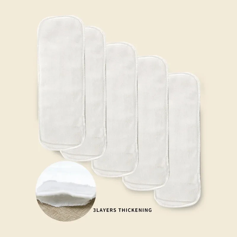 Pañales lavables de algodón ecológico para bebé – Transpirables y absorbentes