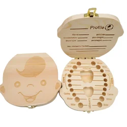 Caja dientes de leche madera vvocci para bebé