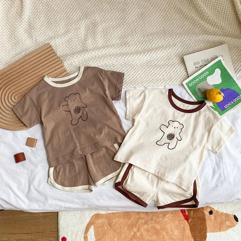Conjunto verano oso para niño – Camiseta y pantalón MILANCEL - imagen 5