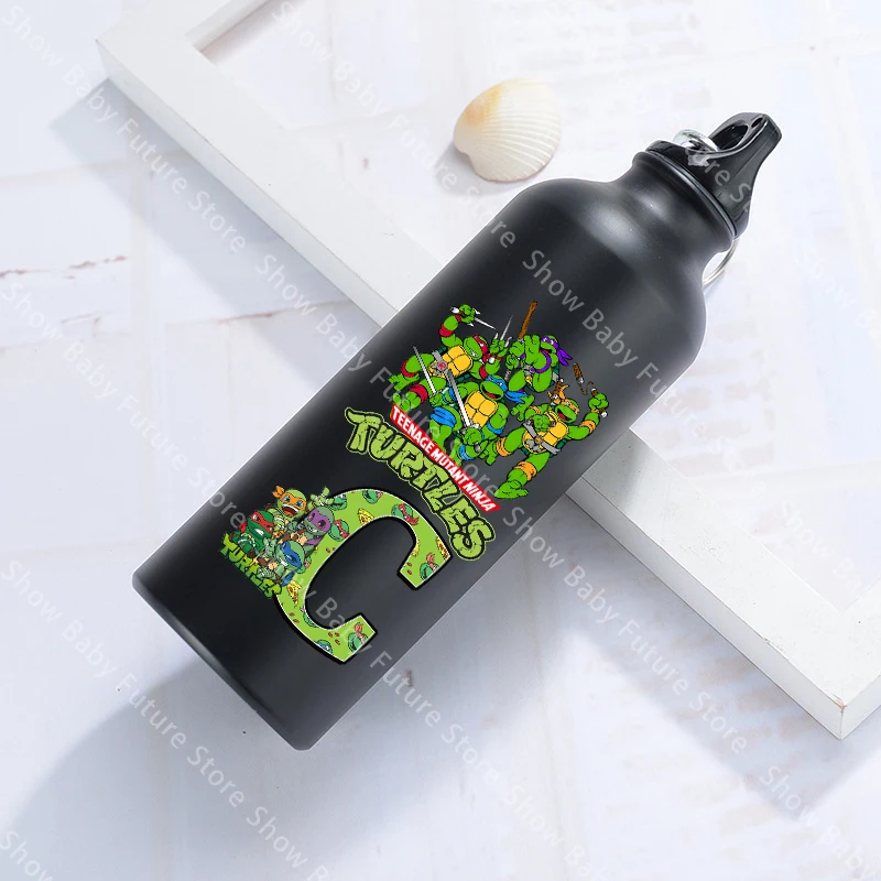 Botella de agua deportiva aluminio Tortugas Ninja sin fugas - imagen 2