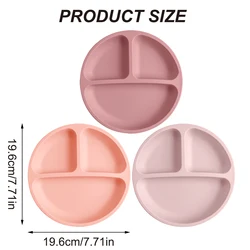 Vajilla de bebé silicona con ventosa, sin BPA, ecológica