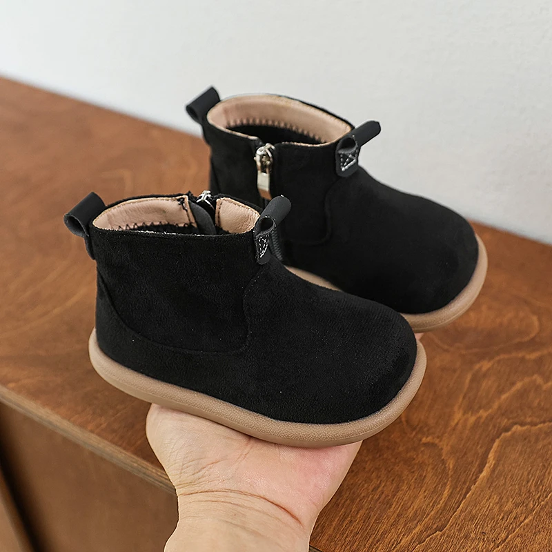 Botines Oxford de gamuza con borreguito antideslizantes para bebés - imagen 4