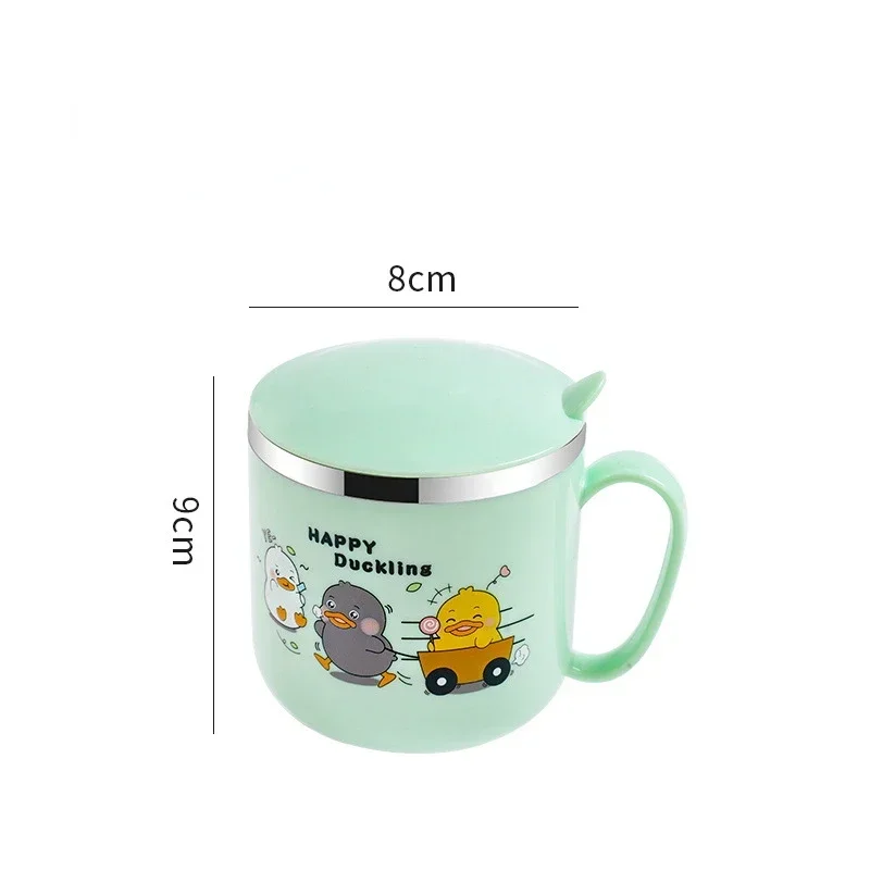 Taza de agua infantil con conejo animado y pajita de acero inoxidable - imagen 5