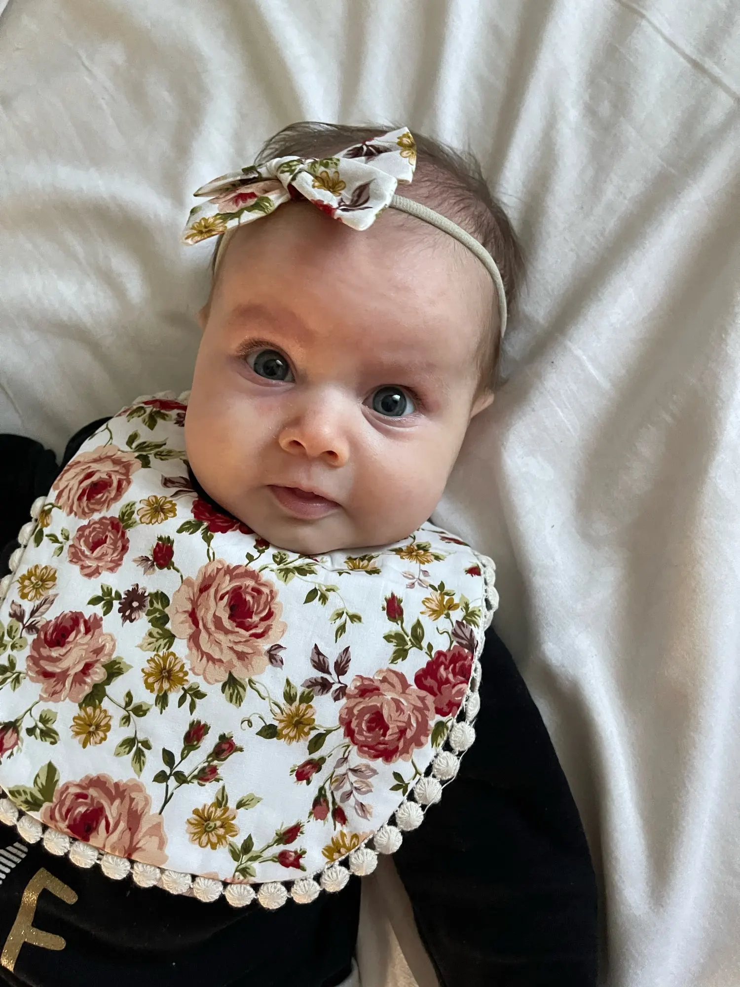 Babero doble cara floral