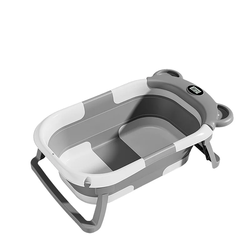 Bañera bebé plegable con sensor térmico y posición reclinable - imagen 4