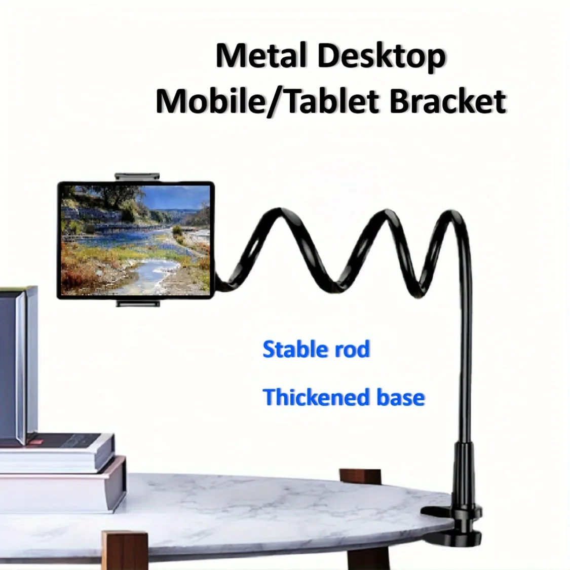 Soporte de cuello para tablet y móvil – Brazo flexible pivotante