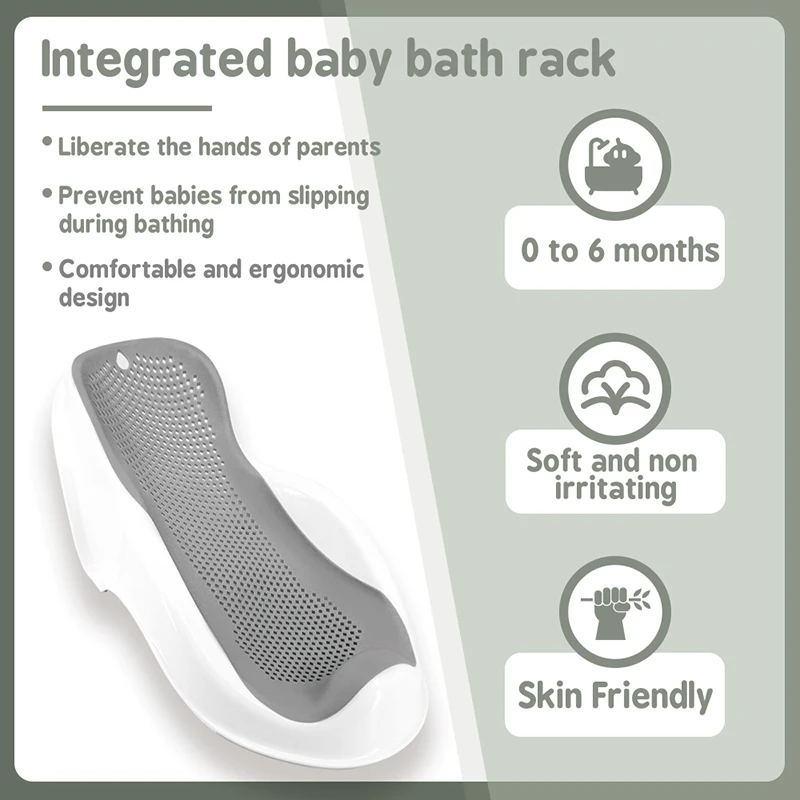 Soporte de baño para bebé antideslizante, cómodo y fácil de limpiar - imagen 4