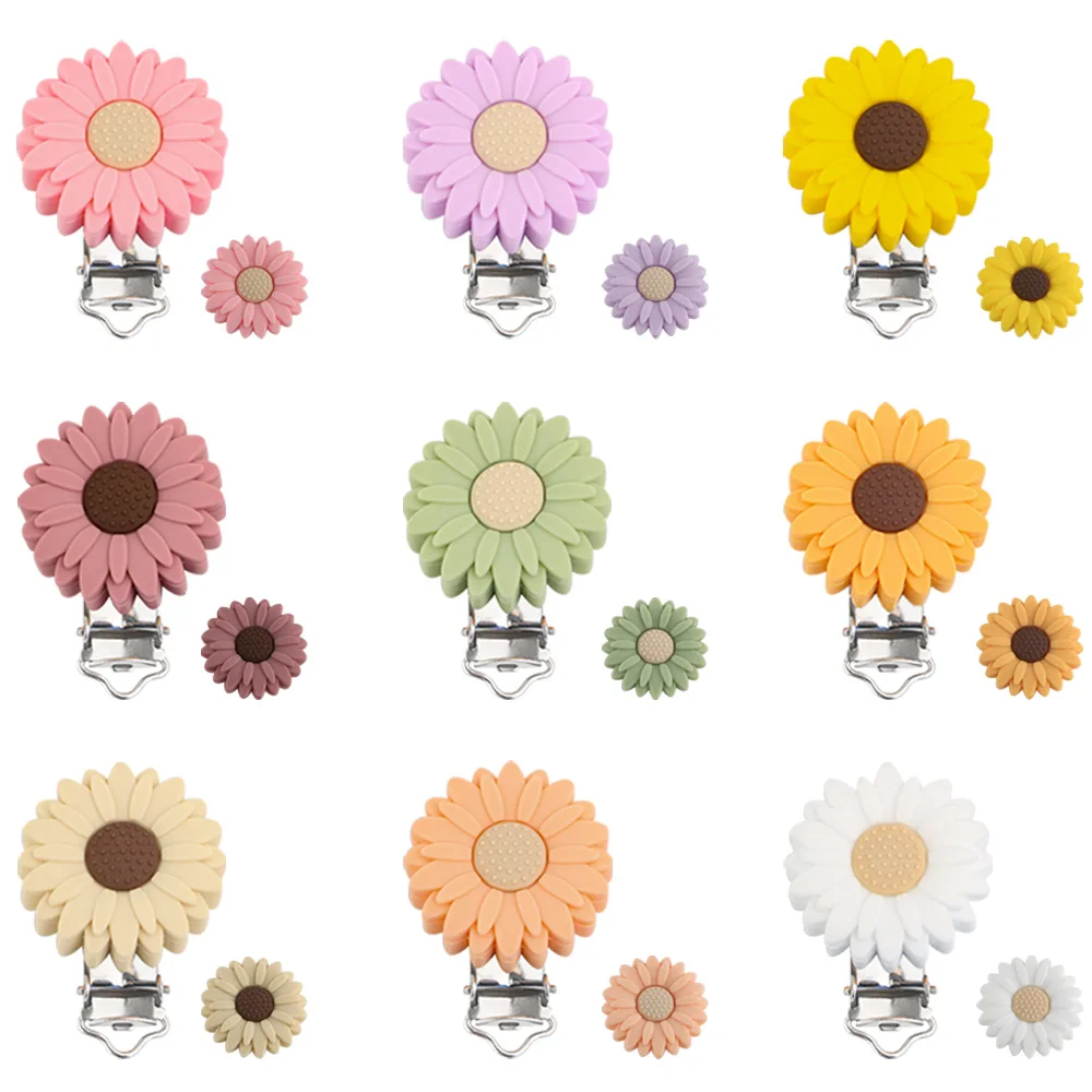 Cuentas focales de silicona con flores para manualidades - imagen 2