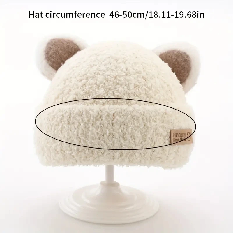 Gorro con orejeras de punto para bebé con protección de cuello - imagen 5