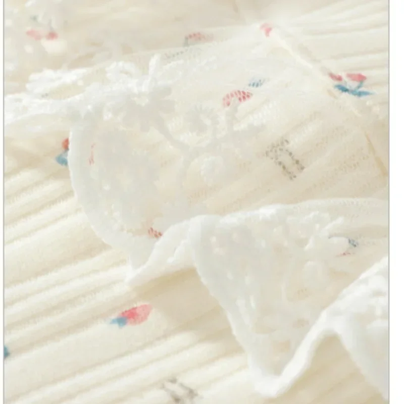 Camisón de algodón floral para niña – Pijama cómodo transpirable - imagen 4