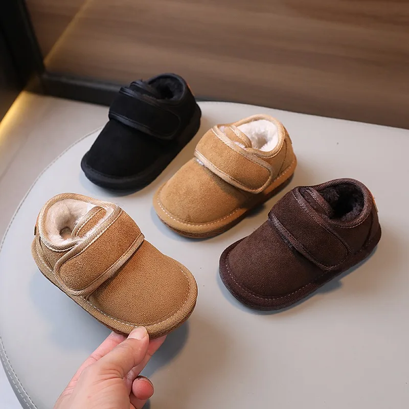 Botas de nieve para niños y bebés - felpa cálida, suela antideslizante - imagen 4