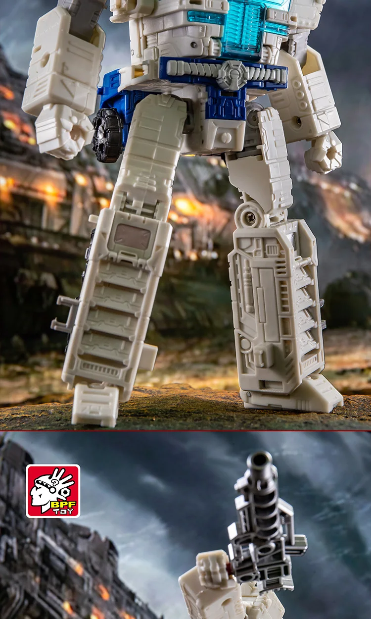 Robot en pose de acción