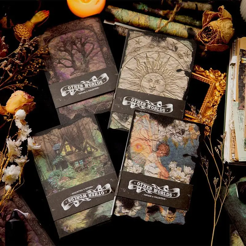 Papel decorativo de bosque vibrante para manualidades y scrapbooking - imagen 3