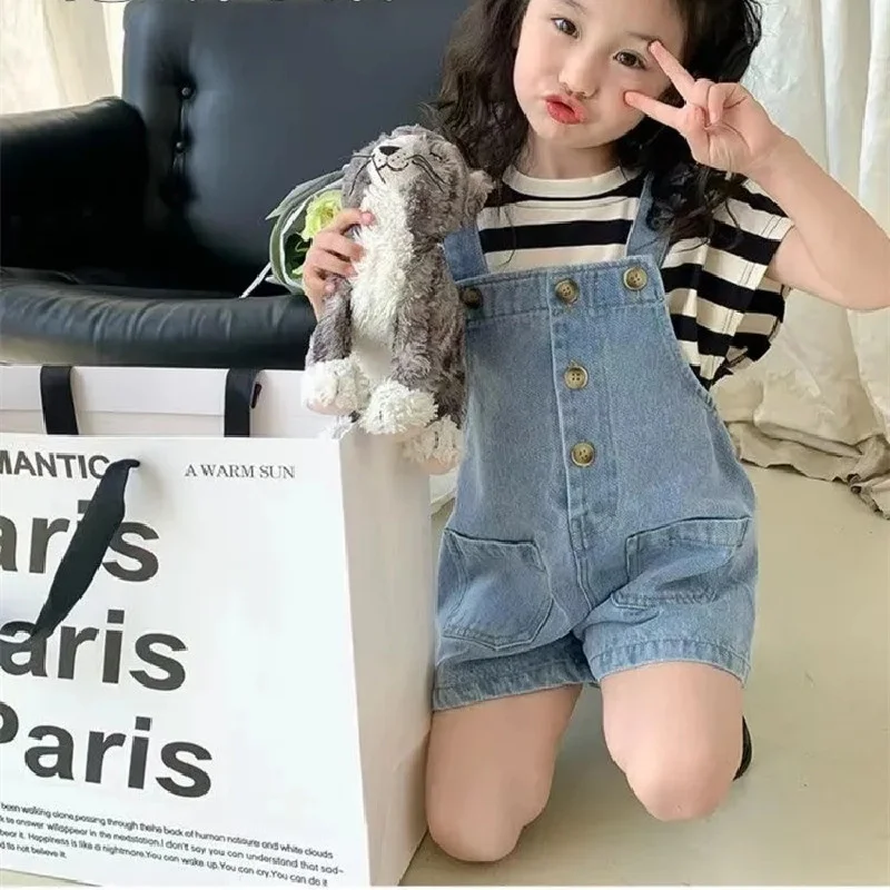 Pantalones cortos vaqueros de estilo occidental para niñas de verano - imagen 2