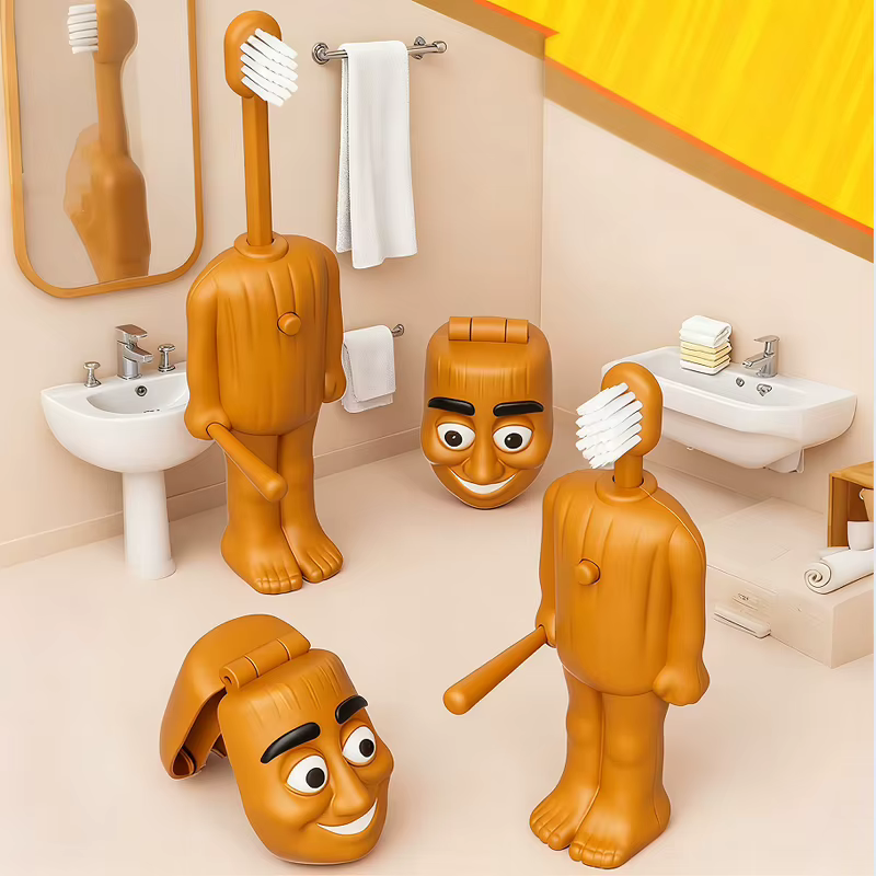 Cepillo de dientes infantil suave portátil de dibujos animados - imagen 3